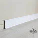 قرنیز 10 سانتی PVC سفید براق